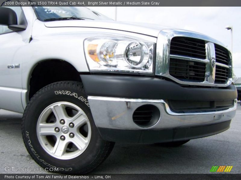 Bright Silver Metallic / Medium Slate Gray 2008 Dodge Ram 1500 TRX4 Quad Cab 4x4