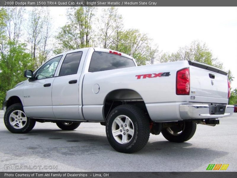 Bright Silver Metallic / Medium Slate Gray 2008 Dodge Ram 1500 TRX4 Quad Cab 4x4