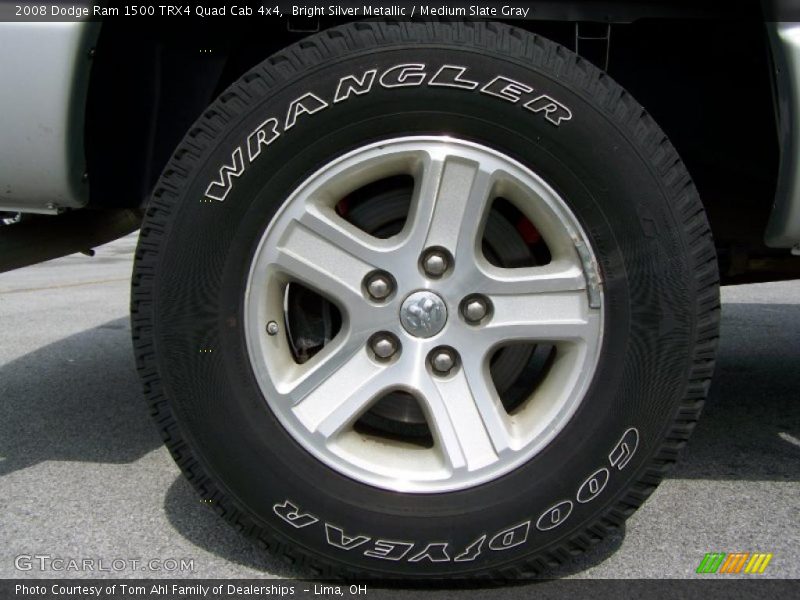 Bright Silver Metallic / Medium Slate Gray 2008 Dodge Ram 1500 TRX4 Quad Cab 4x4