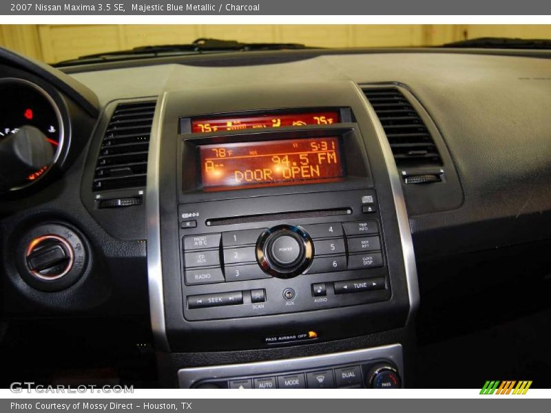 Majestic Blue Metallic / Charcoal 2007 Nissan Maxima 3.5 SE