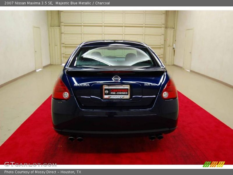 Majestic Blue Metallic / Charcoal 2007 Nissan Maxima 3.5 SE