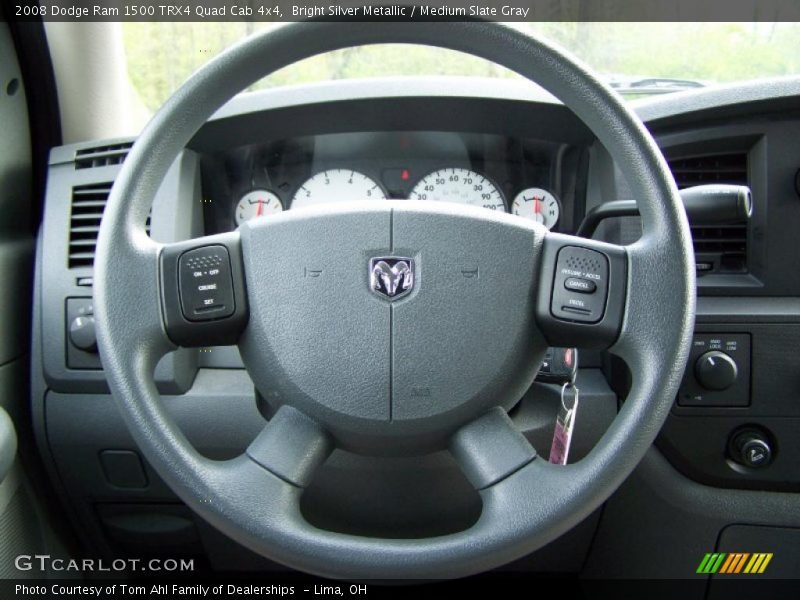 Bright Silver Metallic / Medium Slate Gray 2008 Dodge Ram 1500 TRX4 Quad Cab 4x4