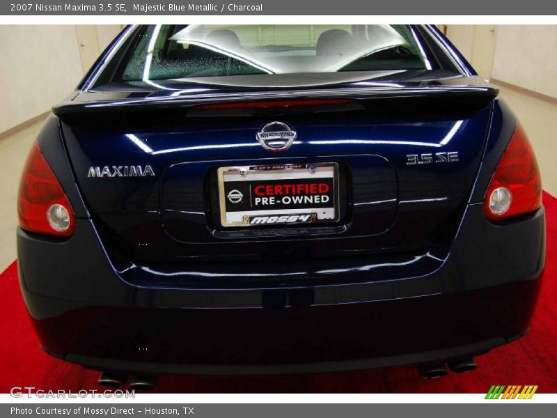 Majestic Blue Metallic / Charcoal 2007 Nissan Maxima 3.5 SE