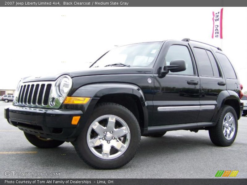 Black Clearcoat / Medium Slate Gray 2007 Jeep Liberty Limited 4x4