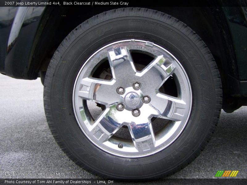 Black Clearcoat / Medium Slate Gray 2007 Jeep Liberty Limited 4x4