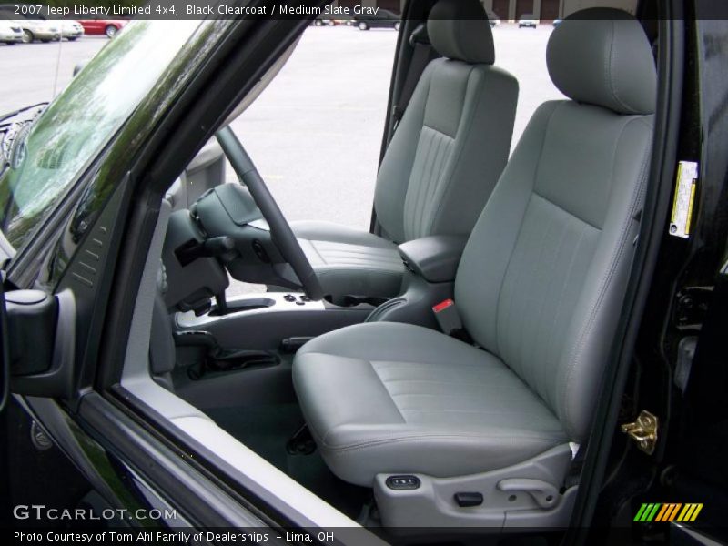 Black Clearcoat / Medium Slate Gray 2007 Jeep Liberty Limited 4x4