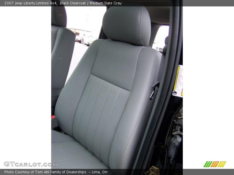 Black Clearcoat / Medium Slate Gray 2007 Jeep Liberty Limited 4x4