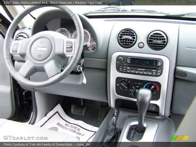 Black Clearcoat / Medium Slate Gray 2007 Jeep Liberty Limited 4x4