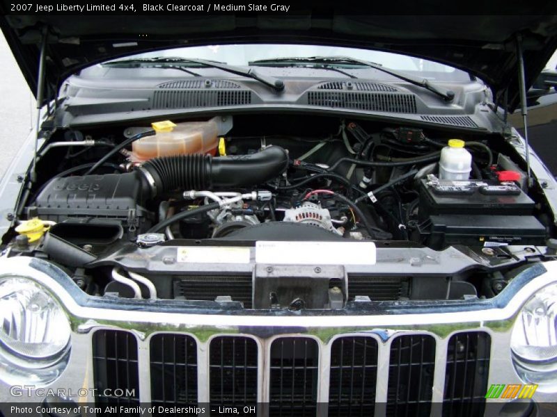 Black Clearcoat / Medium Slate Gray 2007 Jeep Liberty Limited 4x4