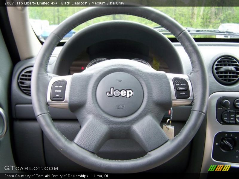 Black Clearcoat / Medium Slate Gray 2007 Jeep Liberty Limited 4x4