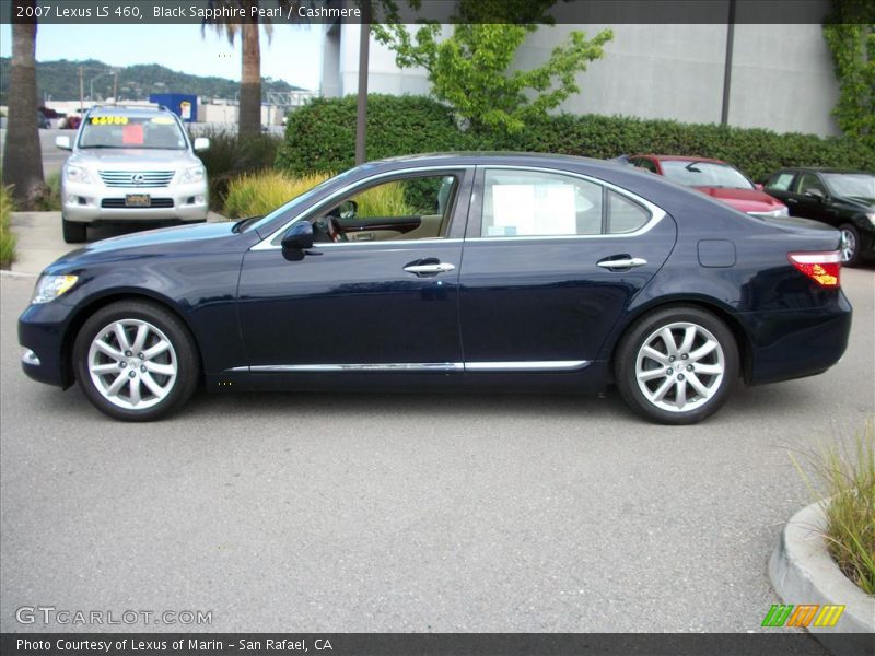Black Sapphire Pearl / Cashmere 2007 Lexus LS 460