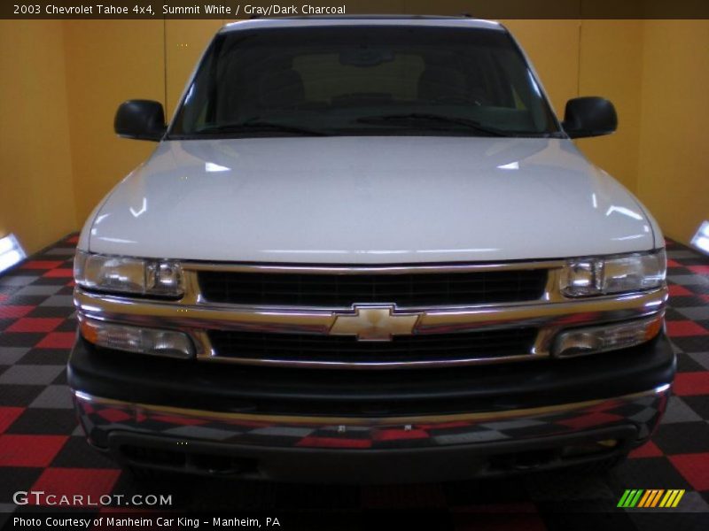 Summit White / Gray/Dark Charcoal 2003 Chevrolet Tahoe 4x4