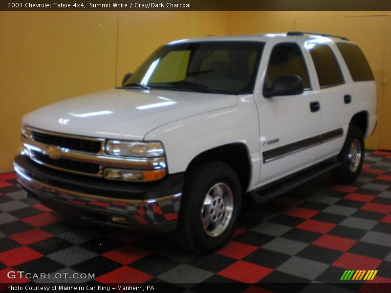 Summit White / Gray/Dark Charcoal 2003 Chevrolet Tahoe 4x4