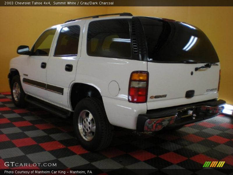 Summit White / Gray/Dark Charcoal 2003 Chevrolet Tahoe 4x4