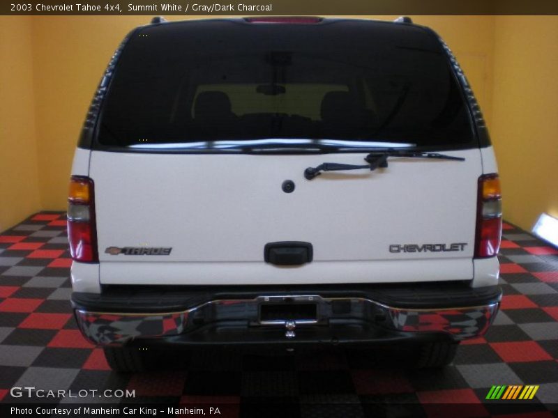 Summit White / Gray/Dark Charcoal 2003 Chevrolet Tahoe 4x4