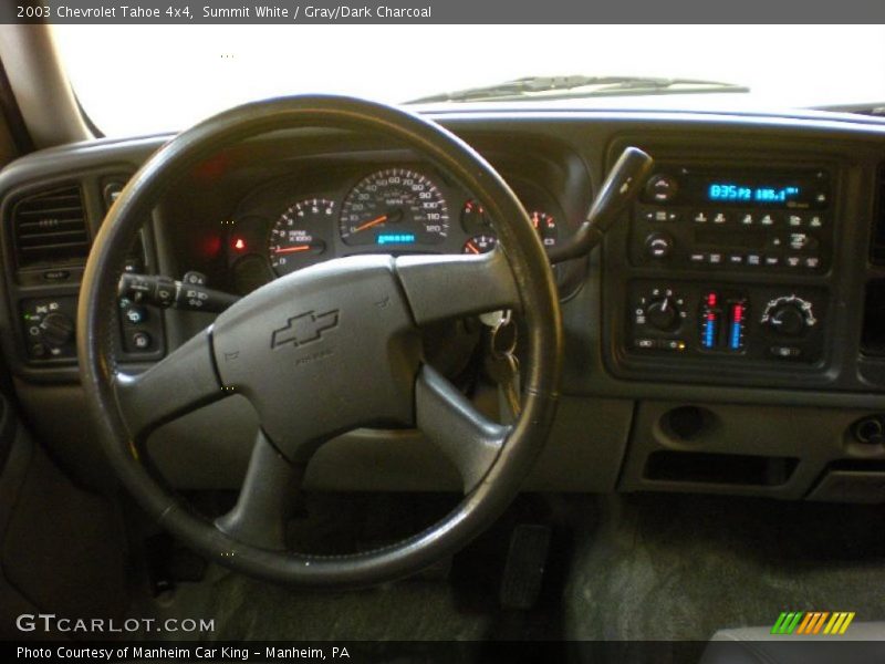 Summit White / Gray/Dark Charcoal 2003 Chevrolet Tahoe 4x4