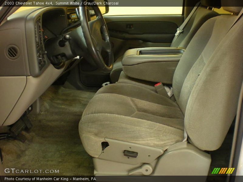 Summit White / Gray/Dark Charcoal 2003 Chevrolet Tahoe 4x4