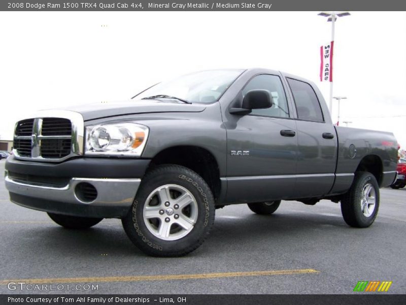 Mineral Gray Metallic / Medium Slate Gray 2008 Dodge Ram 1500 TRX4 Quad Cab 4x4