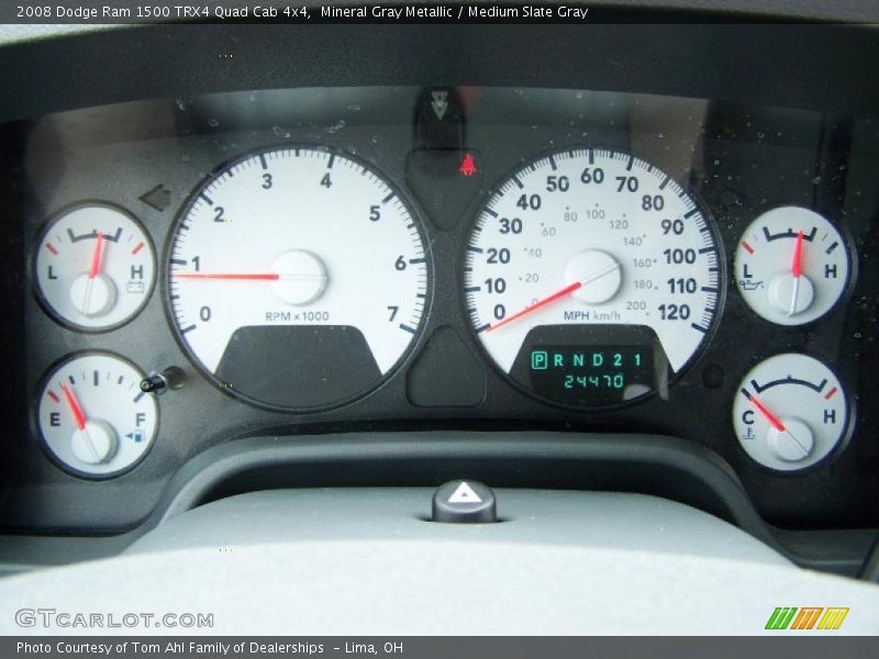 Mineral Gray Metallic / Medium Slate Gray 2008 Dodge Ram 1500 TRX4 Quad Cab 4x4
