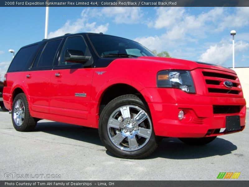 Colorado Red/Black / Charcoal Black/Red 2008 Ford Expedition Funkmaster Flex Limited 4x4