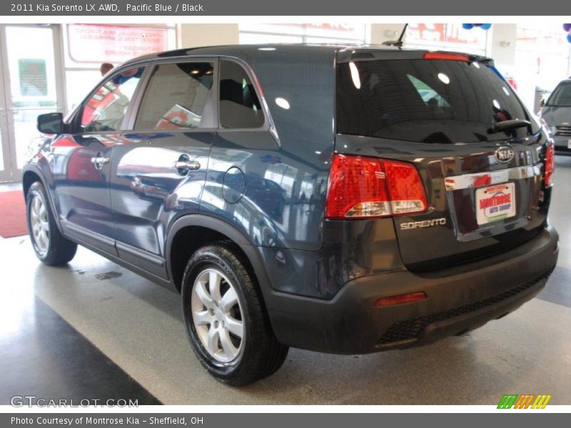 Pacific Blue / Black 2011 Kia Sorento LX AWD