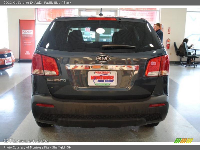 Pacific Blue / Black 2011 Kia Sorento LX AWD
