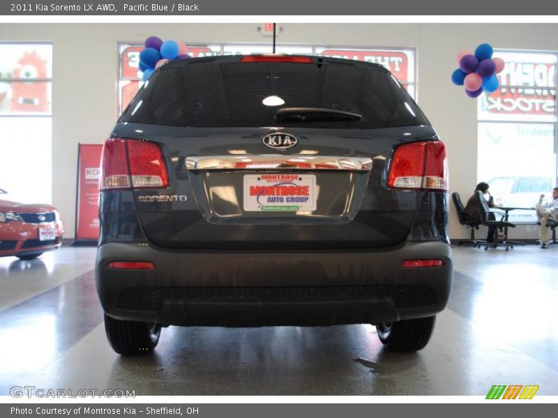 Pacific Blue / Black 2011 Kia Sorento LX AWD