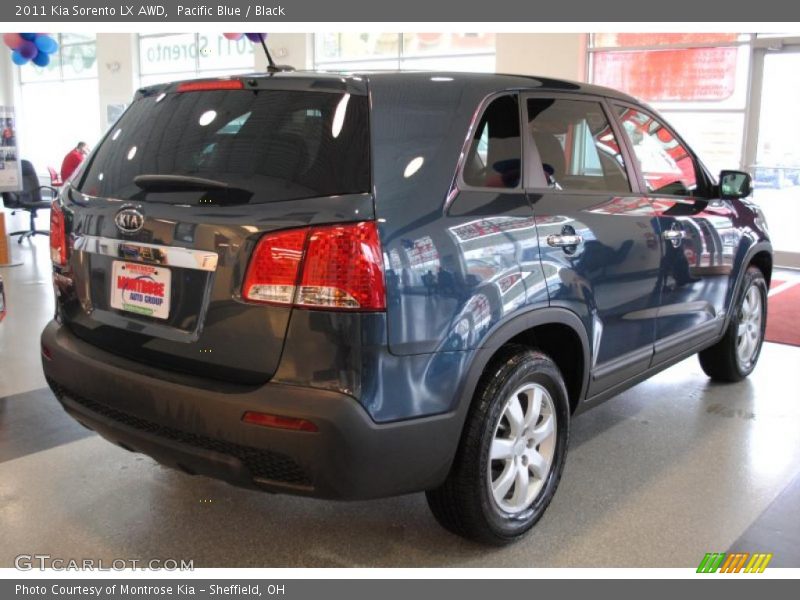 Pacific Blue / Black 2011 Kia Sorento LX AWD