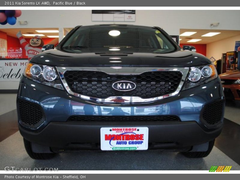 Pacific Blue / Black 2011 Kia Sorento LX AWD