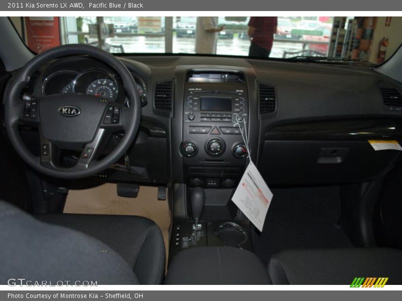 Pacific Blue / Black 2011 Kia Sorento LX AWD