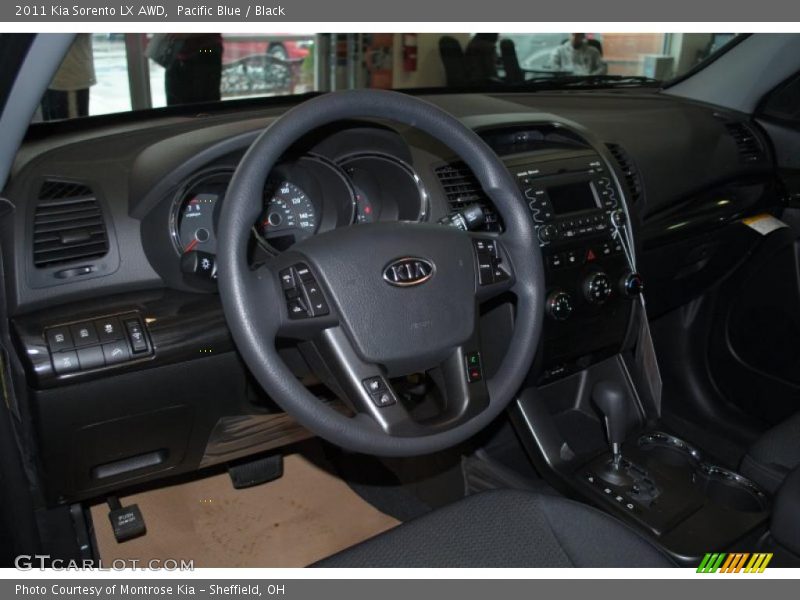 Pacific Blue / Black 2011 Kia Sorento LX AWD