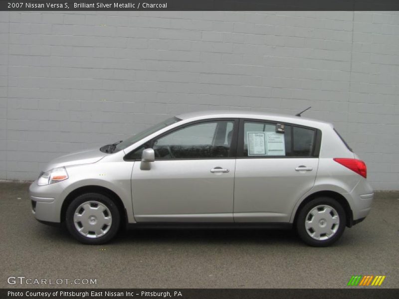 Brilliant Silver Metallic / Charcoal 2007 Nissan Versa S