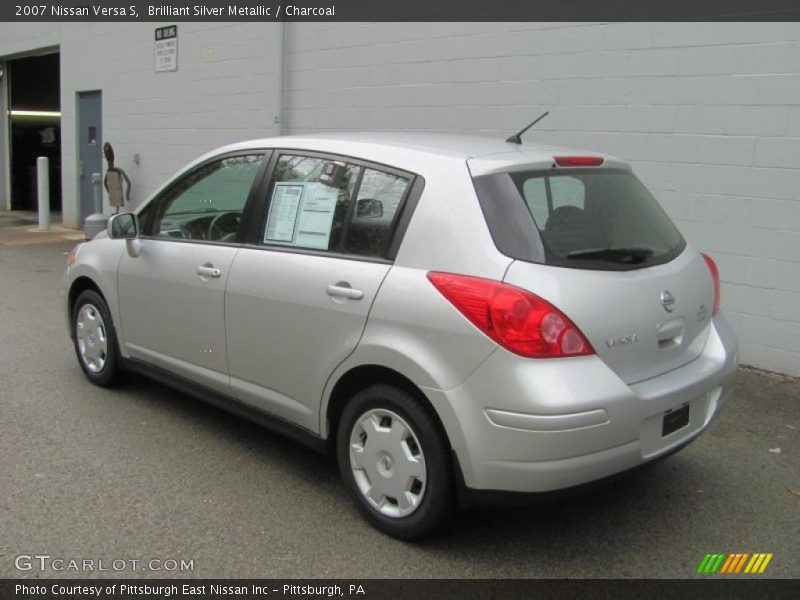 Brilliant Silver Metallic / Charcoal 2007 Nissan Versa S