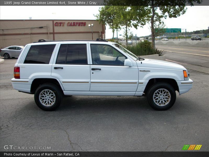 Stone White / Gray 1995 Jeep Grand Cherokee Limited 4x4