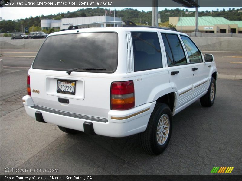 Stone White / Gray 1995 Jeep Grand Cherokee Limited 4x4