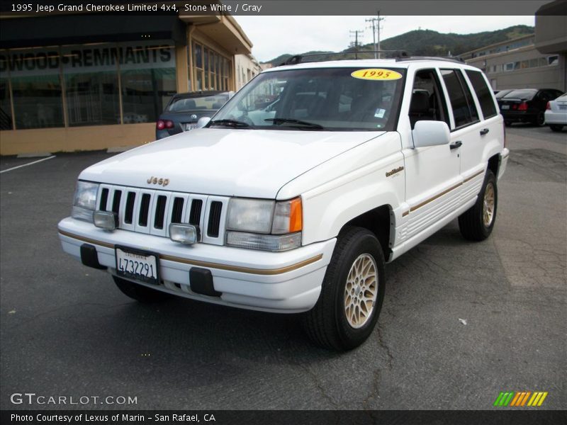 Stone White / Gray 1995 Jeep Grand Cherokee Limited 4x4