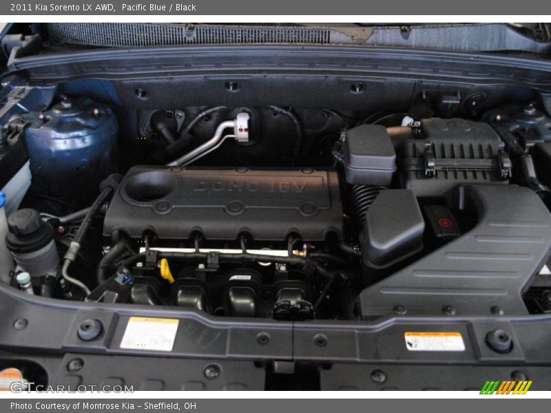 Pacific Blue / Black 2011 Kia Sorento LX AWD