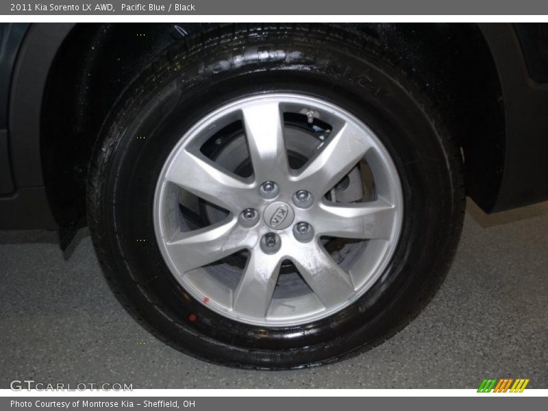 Pacific Blue / Black 2011 Kia Sorento LX AWD