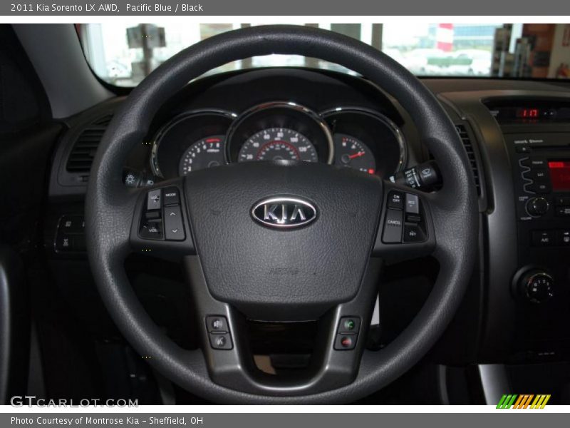 Pacific Blue / Black 2011 Kia Sorento LX AWD