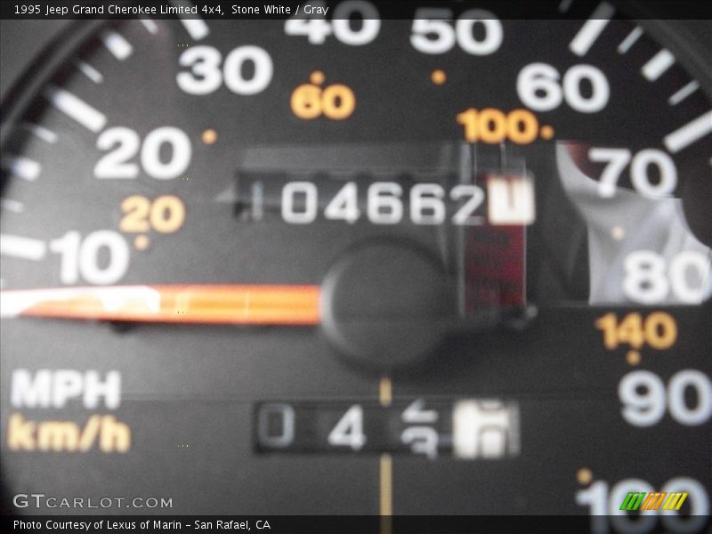 Stone White / Gray 1995 Jeep Grand Cherokee Limited 4x4