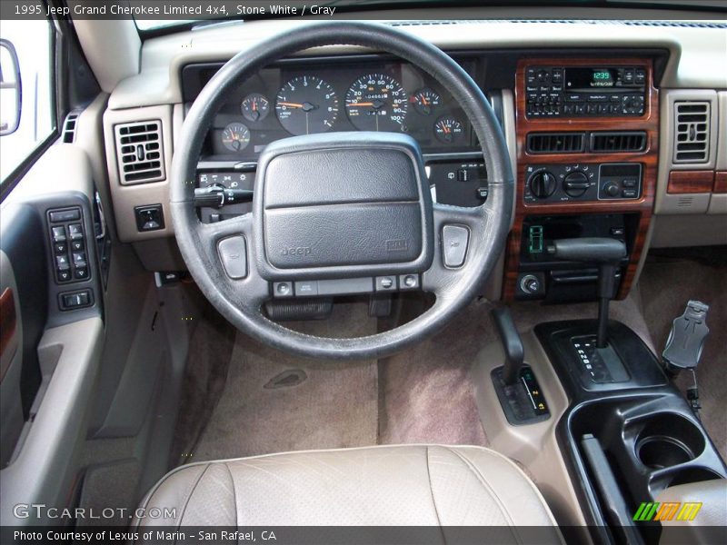 Stone White / Gray 1995 Jeep Grand Cherokee Limited 4x4