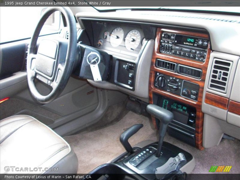 Stone White / Gray 1995 Jeep Grand Cherokee Limited 4x4