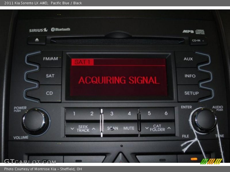 Pacific Blue / Black 2011 Kia Sorento LX AWD