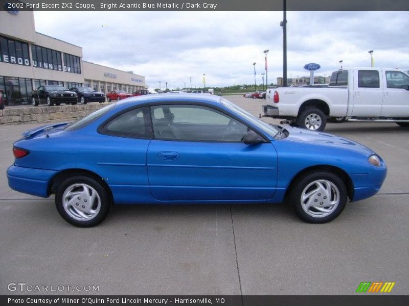 Bright Atlantic Blue Metallic / Dark Gray 2002 Ford Escort ZX2 Coupe