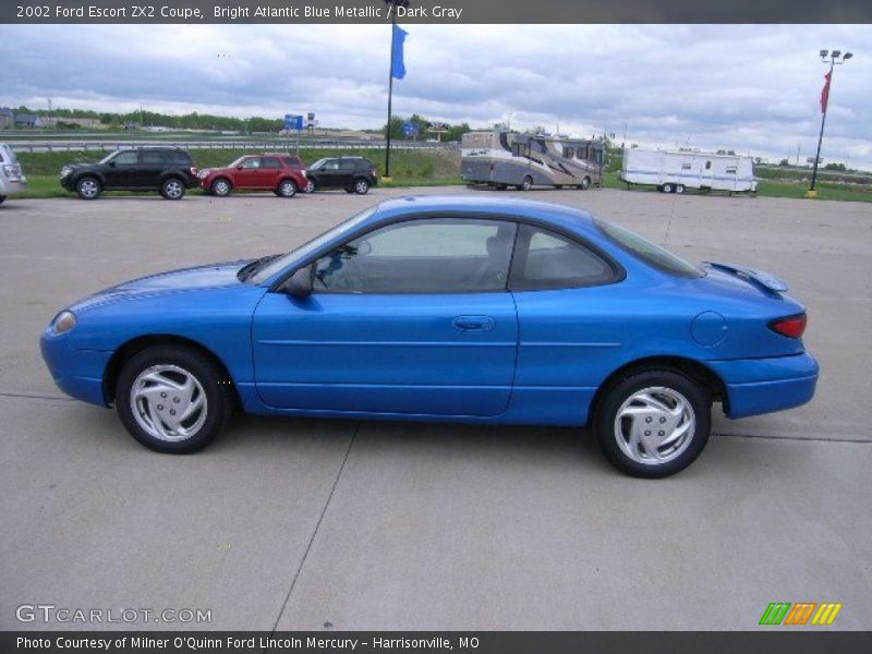 Bright Atlantic Blue Metallic / Dark Gray 2002 Ford Escort ZX2 Coupe