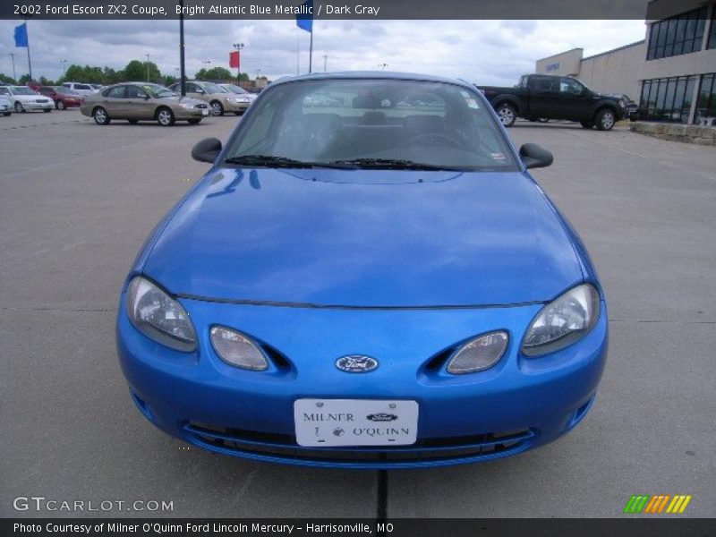 Bright Atlantic Blue Metallic / Dark Gray 2002 Ford Escort ZX2 Coupe