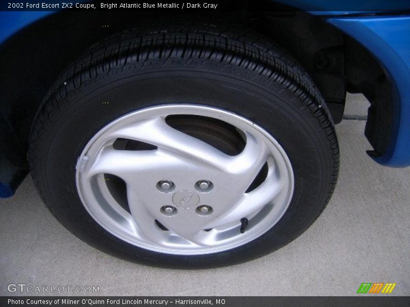 Bright Atlantic Blue Metallic / Dark Gray 2002 Ford Escort ZX2 Coupe
