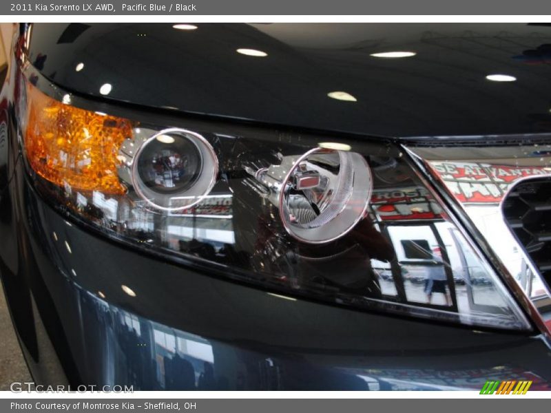 Pacific Blue / Black 2011 Kia Sorento LX AWD