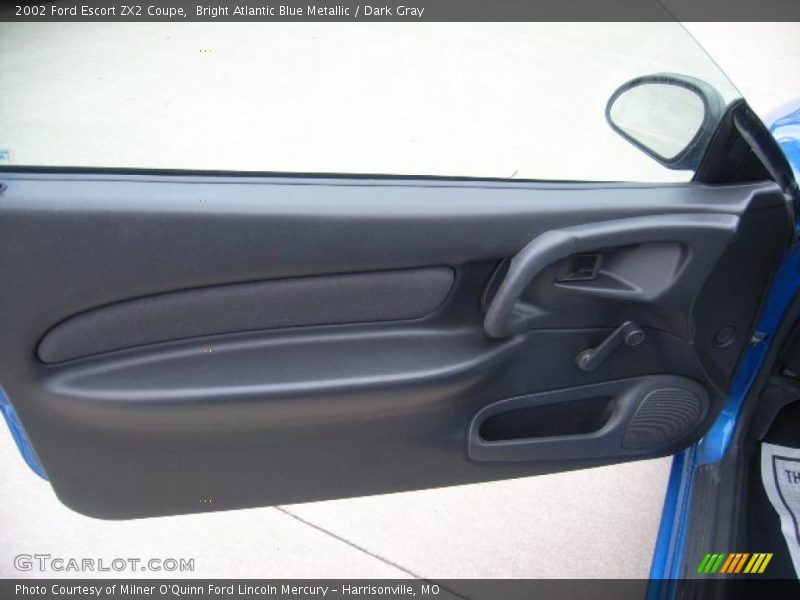 Bright Atlantic Blue Metallic / Dark Gray 2002 Ford Escort ZX2 Coupe