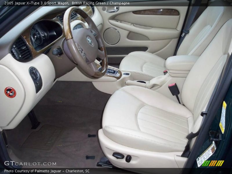 British Racing Green / Champagne 2005 Jaguar X-Type 3.0 Sport Wagon